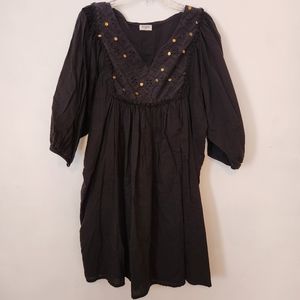 World Market black boho dress Size L/XL